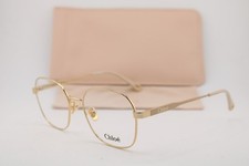 NEW CHLOE CH0274OA 002 GOLD PINK GUNMETAL AUTHENTIC EYEGLASSES 54-18