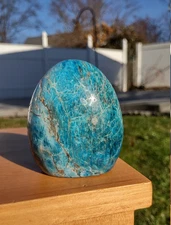 Free Shape Blue Apatite Polished, Free Form Blue Apatite