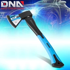 15.3" Alloy Steel Head Non-Slip Thermoplastic Handle Axe Chopping Tool Blue