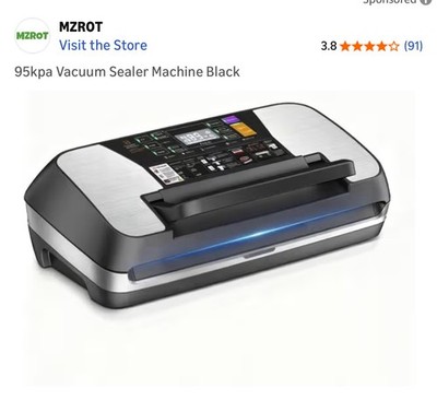 Vacuum Sealer Machine 95kPa, Full Automatic Food Sealer, Food Vacuum