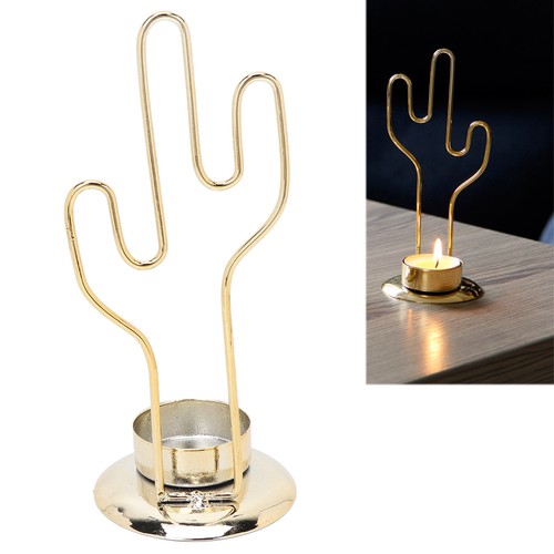 Bougie Porte-bougie En Métal Décoratif Cactus Design Chandelier Pour Dinning FR - Imagen 8 de 12