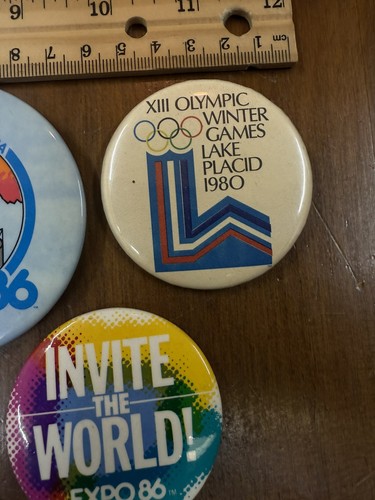 12 Event Button Pins Sowjetische Juden Weltausstellung 1986 Olympia 1996 1980 Moskau Gipfel - Bild 13 von 14