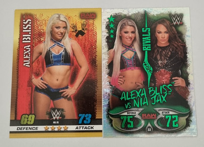 AEW NXT WWE Diva Wrestling Performer Superstar 2 Card Lot - Alexa Bliss