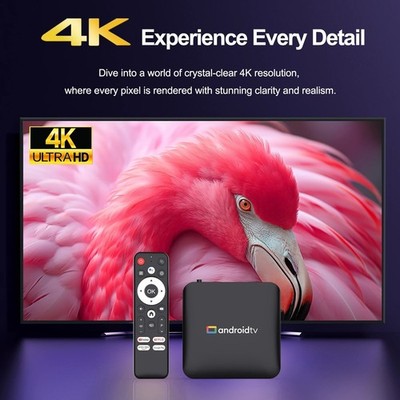Android TV 4K Smart Streaming Gerät Google TV Ultra HD 16GB 2GB Ram + WLAN schnell