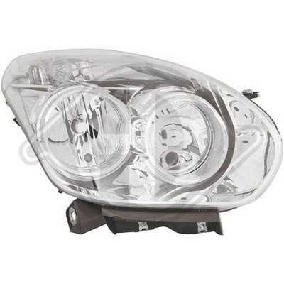 Hauptscheinwerfer Diederichs 3486080 Hd Priority Parts für Fiat Opel Rechts