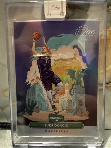 2019-20 Panini ONE AND ONE SSP DOWNTOWN #15 LUKA DONCIC **Case Hit** Lakers