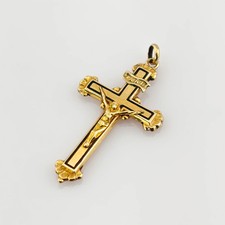 Goldener Kruzifix Anhänger INRI