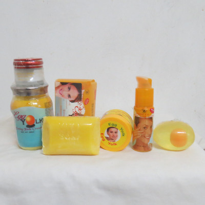 Clearism White Egg Yolk Toning Fade Cream + Soap + Oil + Face Cream + Egg Soap