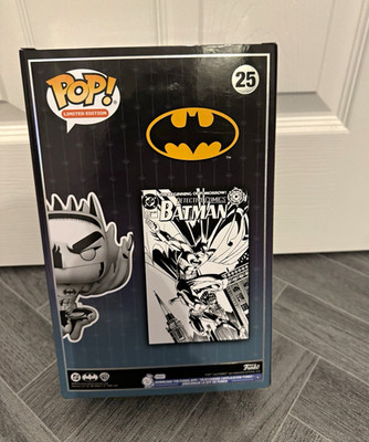 Funko Pop! Heroes Batman #25 Vinyl Figur LE schwarz/weiß/grau/gelb