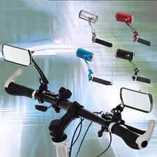 2x Aluminum 360&deg; Flexible Bike Rear View Mirror Bike Handlebar Rearview Mirror