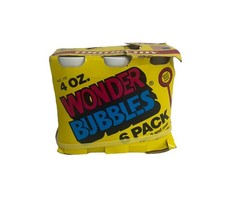 VIntage TootsieToy Wonder Bubbles 6 Pack Vintage Bubble Bottles USA NOS 1987 New