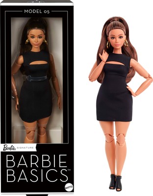 Barbie Basics Model 05 Brunette Doll with Little Black Dress and Accessories