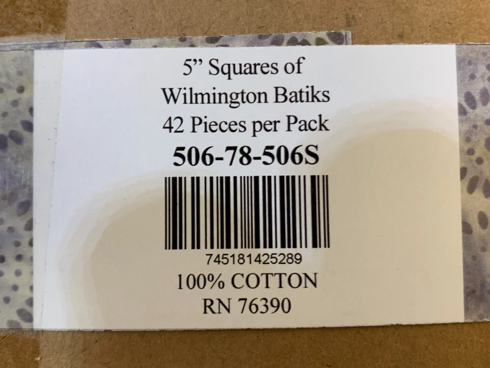 Lot of 5 Misc. 5" Charm Packs ~ Kona Moda Wilmington Prints ~42 Squares per Pack - Image 4 of 4