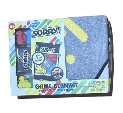 Hasbro Games Sorry! Game Blanket. Brand new in Package!