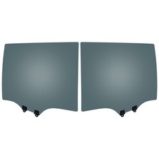 Set of 2 Door Glasses Rear Driver & Passenger Side Left Right for Pilot Pair
