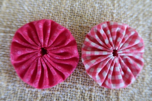 Lot #148 Handcrafted Yo Yo Pinwheels for Quilting Crafting 50 Pc - Picture 3 of 6