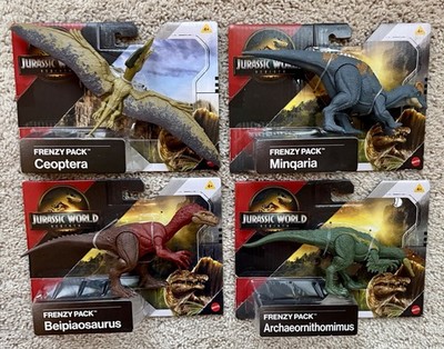 Mattel Jurassic World Rebirth Figurine Frenzy Pack Complete Set Of 4