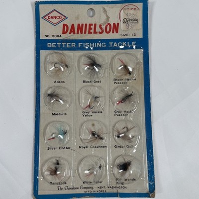 VINTAGE DANIELSON CO BETTER FISHING TACKLE  SIZE: 12 NO. 3004 NEW OLD STOCK