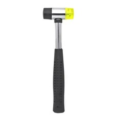 High Quality 25mm Non-Slip Double Faced Rubber Hammer Nylon Head Mallet Tools