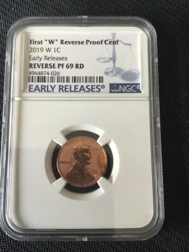 Photo of a 2019-W Lincoln Shield Cent Proof from an eBay listing that sold on Jul 20, 2026