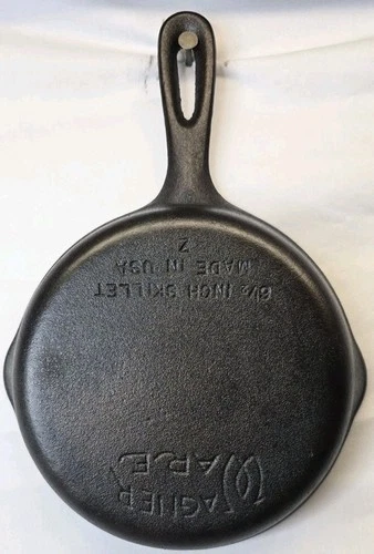 Restored Wagner Ware #3 6.5 Inch Cast Iron Skillet Good Condition Vintage USA