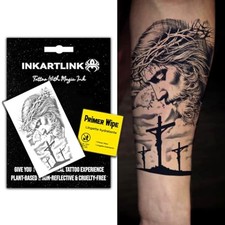 INKARTLINK Jesus 2 Temporary Tattoos, Realistic Waterproof