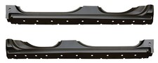 Fit For 14-18 Chevy GMC Pickup Silverado Sierra Extended Cab Rocker Panel Black