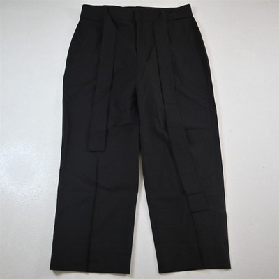 NEW J.CREW 12 Black Wool J5493 Collection High Rise Pleated Tapered Dress Pants