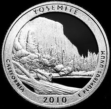 2010 S Yosemite CA National Park America the Beautiful Mint Clad Proof from Set