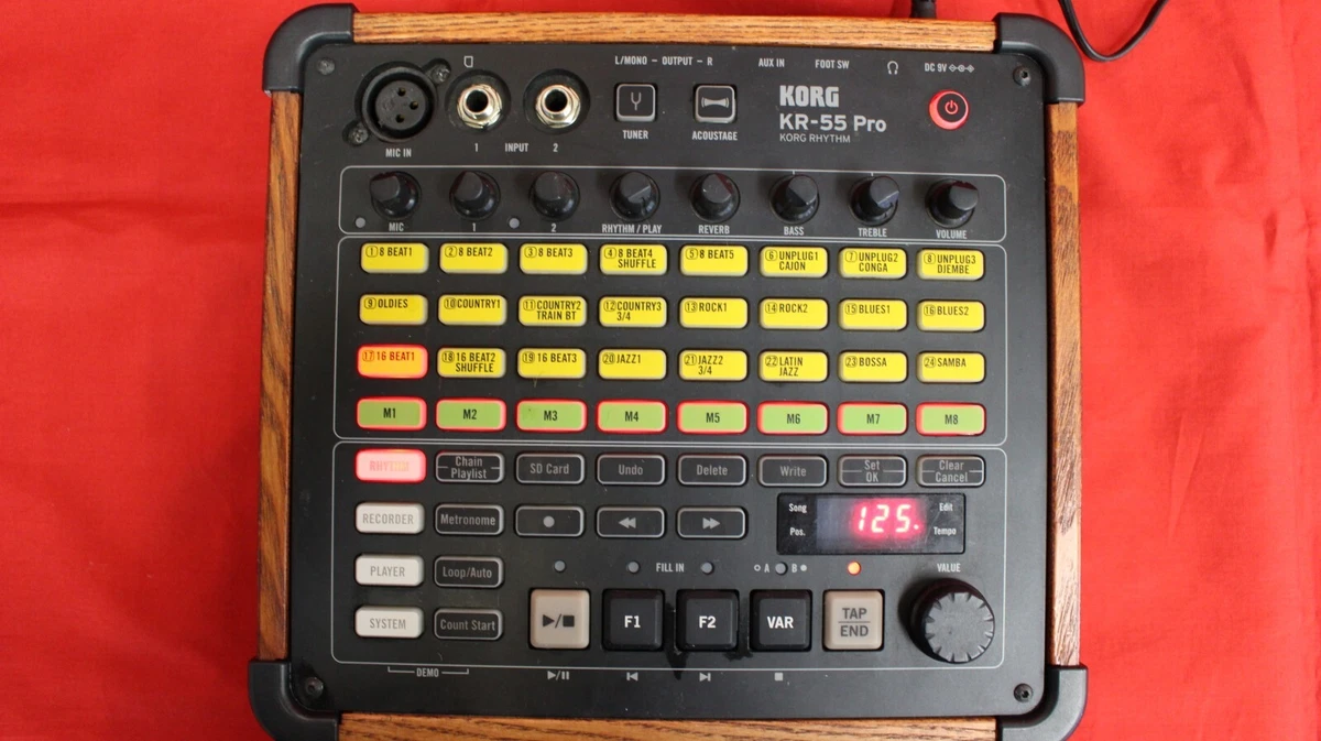 Korg KR-55 Pro Multi-Function Rhythm Performance Percussion Effects Drum  Machine