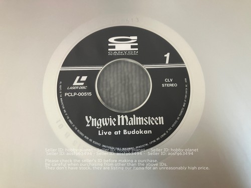 Yngwie Malmsteen - Laser Disc - Set of 2 - JAPAN LD - Foto 6 di 9