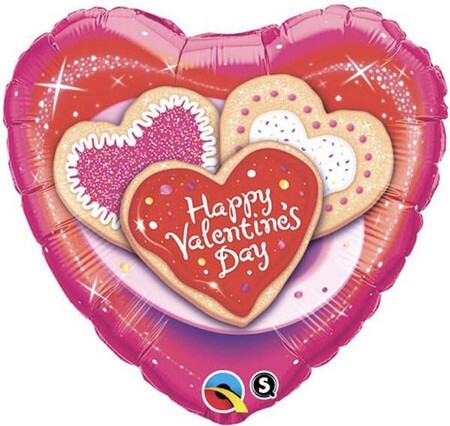 Happy Valentine's Day Love Hearts Valentine 18" Foil Mylar Balloons A - Picture 2 of 9