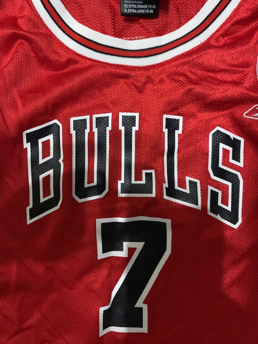 Ben Gordon #7 Vintage Chicago Bulls Red Adidas NBA Jersey