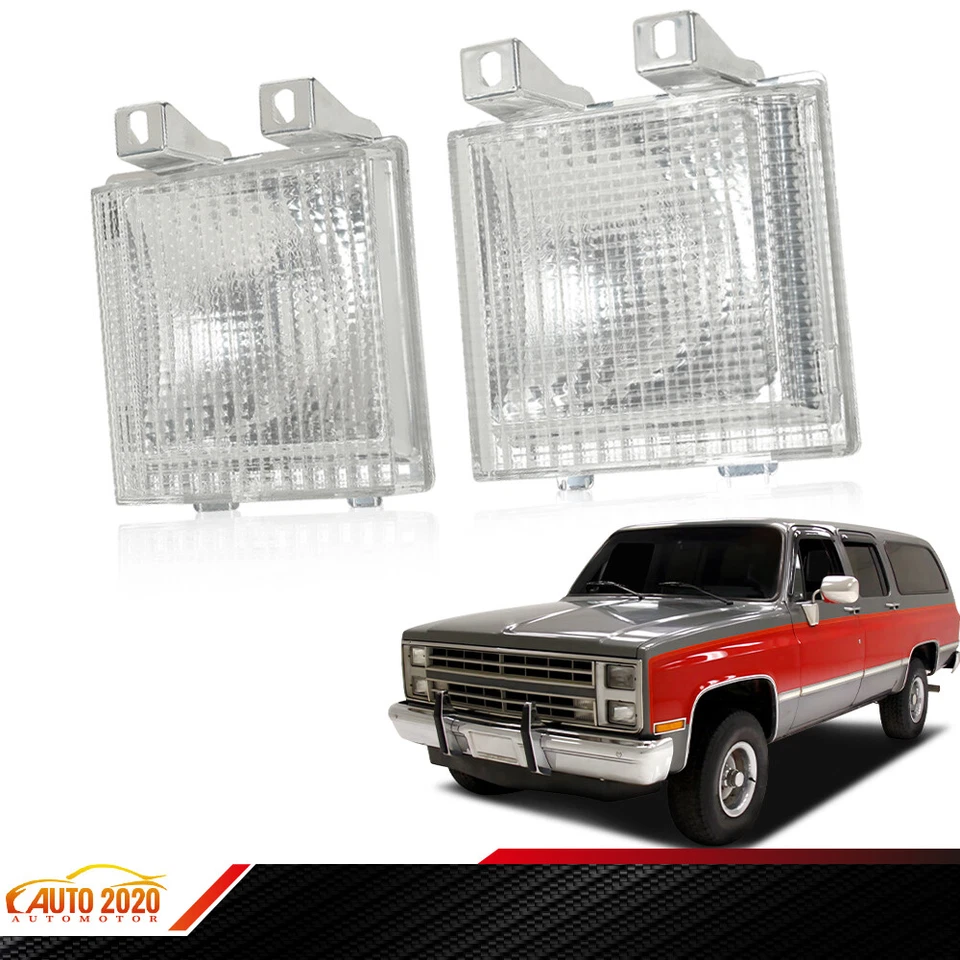 Fit For Chevy GMC Pickup Truck Chrome Front Turn Signal Side Corner Marker Light Foto 2 de 4