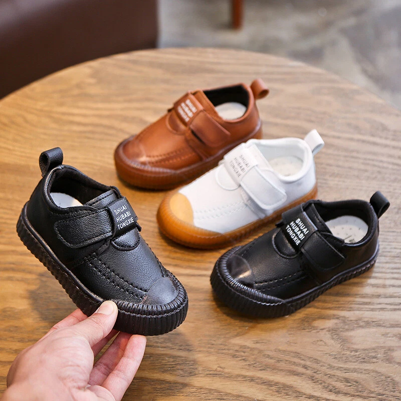 New Spring/Autumn Children PU Leather Loafers Boys British Student Casual  Shoes