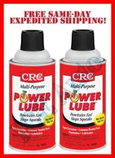 CRC 05005 POWER LUBE Penetrating Lubricant 9oz Can 2 PACK!! 