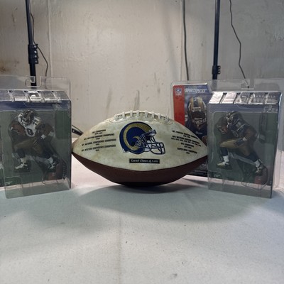2 Marshall Faulk Figured, Limited Edition, Rams Football, collectors item vintag