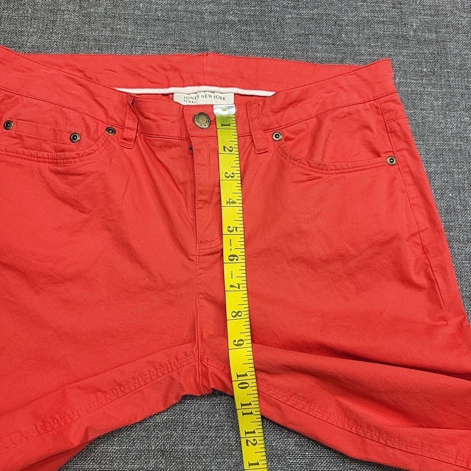 Pantalones cortos Jones New York deportivos con botones y cremallera para todos los días talla 6 coral con bolsillos Foto 3 de 4