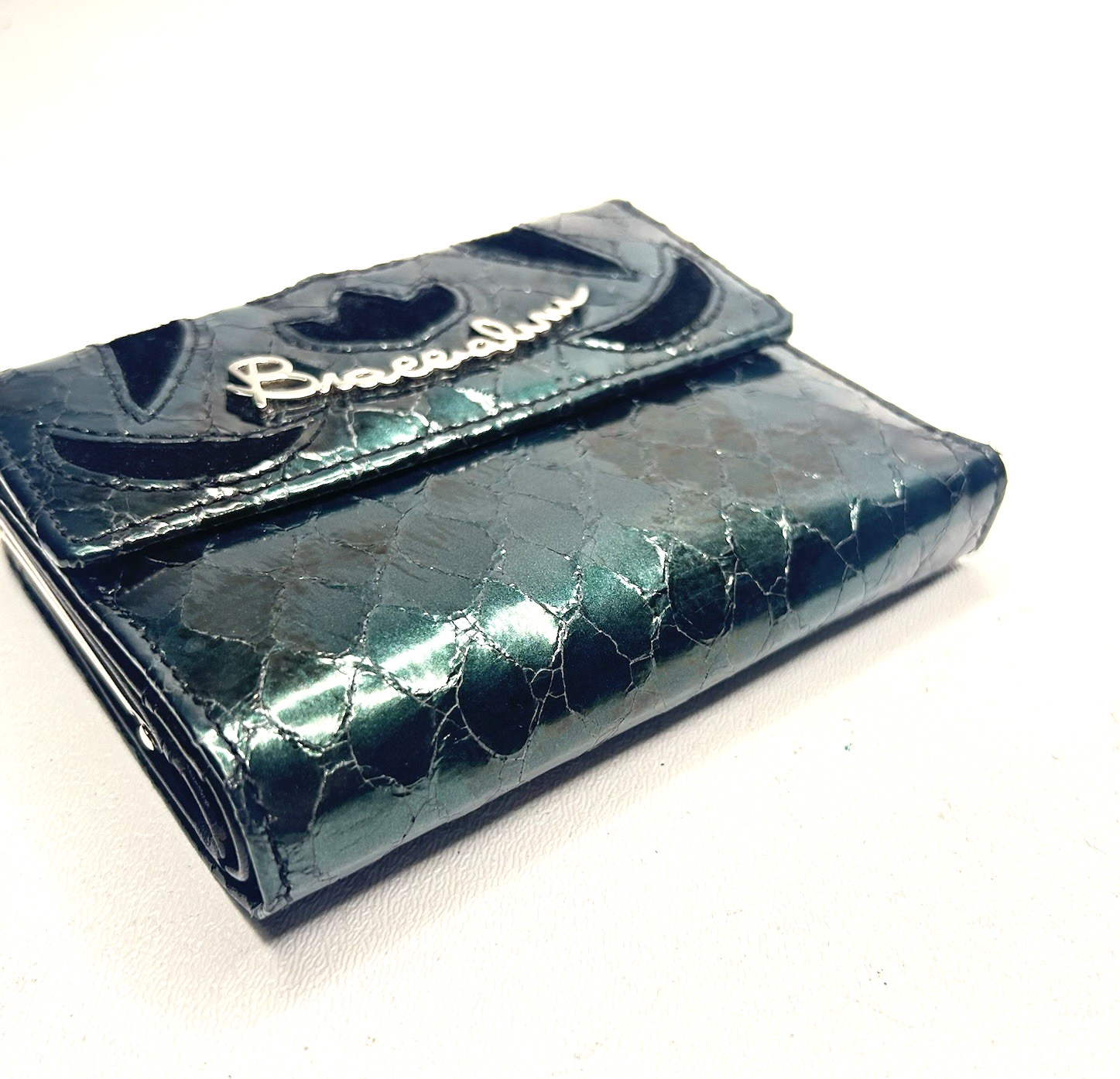 BRACCIALINA  Wallet Trifold Python Embossed Leath… - image 4