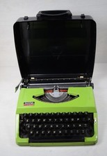 Vintage Collectible BROTHER 210 NAGOYA Japan Typewriter Type Writer Green Boxed thumbnail