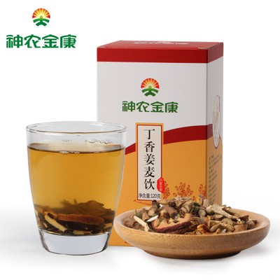 Herbal Tea Clove Ginger Barley Tea中国食品茶叶无糖丁香姜麦饮干姜山楂陈皮大麦神农金康冬季姜茶暖胃茶120g 盒 Ebay