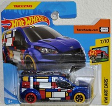 Hot Wheels 2018 #224 Ford Transit Connect Art Cars #7 Checkout Short card FJW76
