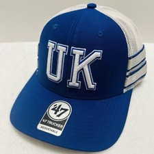 '47 Brand Kentucky Wildcats Vintage Trucker Snapback Hat Adjustable Blue