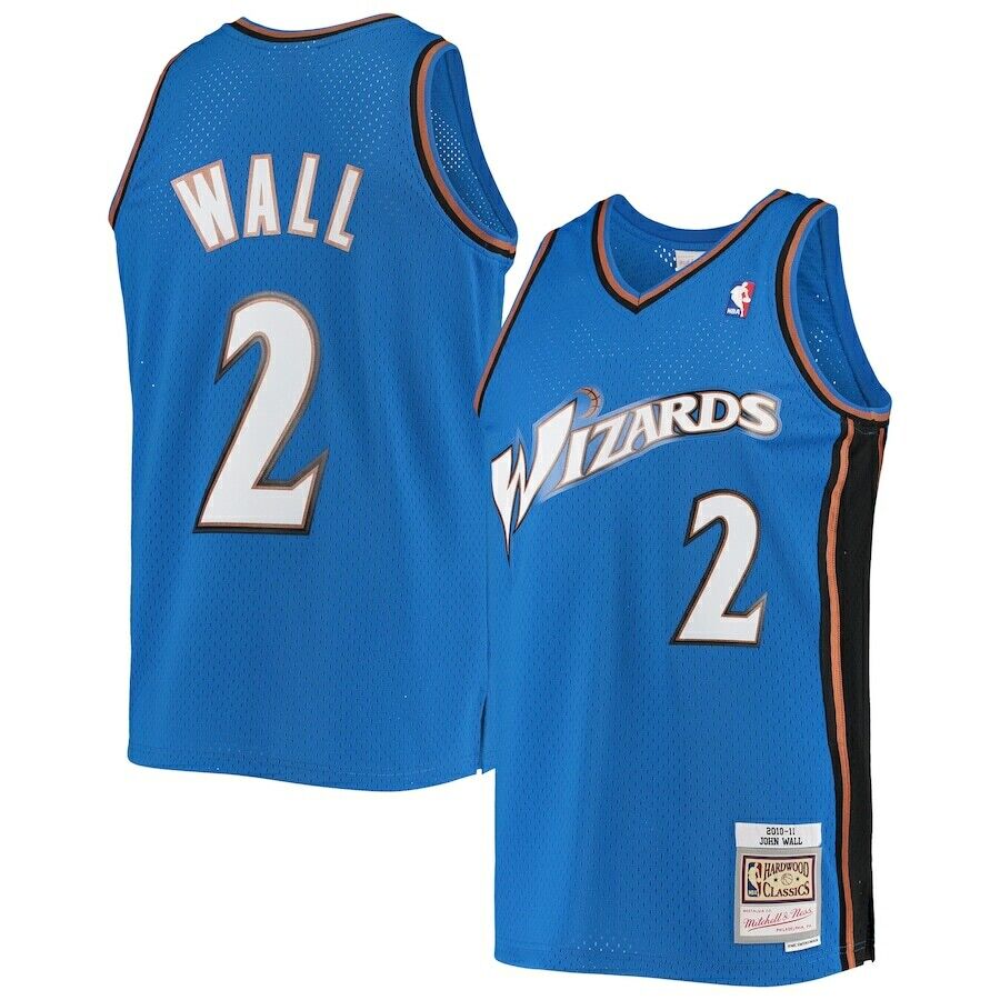 Washington Wizards John Wall #2 Mitchell & Ness Blue 2010/11 Washington Wizards John Wall #2 Mitchell & Ness Blue 2010/11