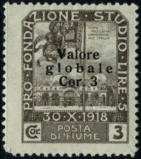 Italy 1920 stamps Fiume MH Sas 109 CV $66.00 181110119