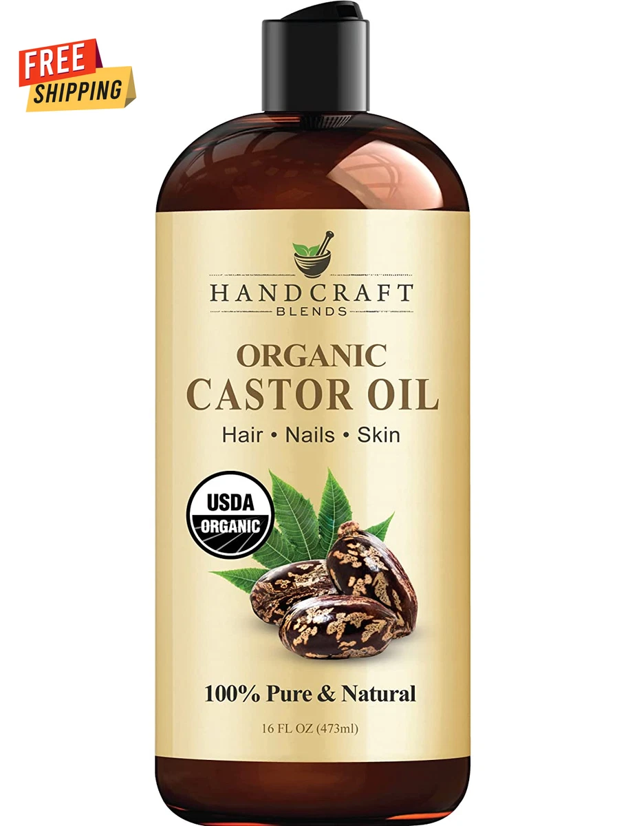 Organic Castor Oil for Hair Growth 16 oz 100 Pure Natural