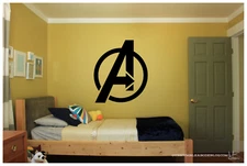 Avengers Logo Large WALL VINYL ART DECAL 22X25" BEDROOM HOME DECOR