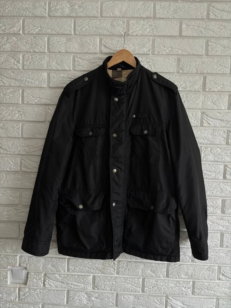 Giacca nera uomo BURBERRY BRIT taglia Large