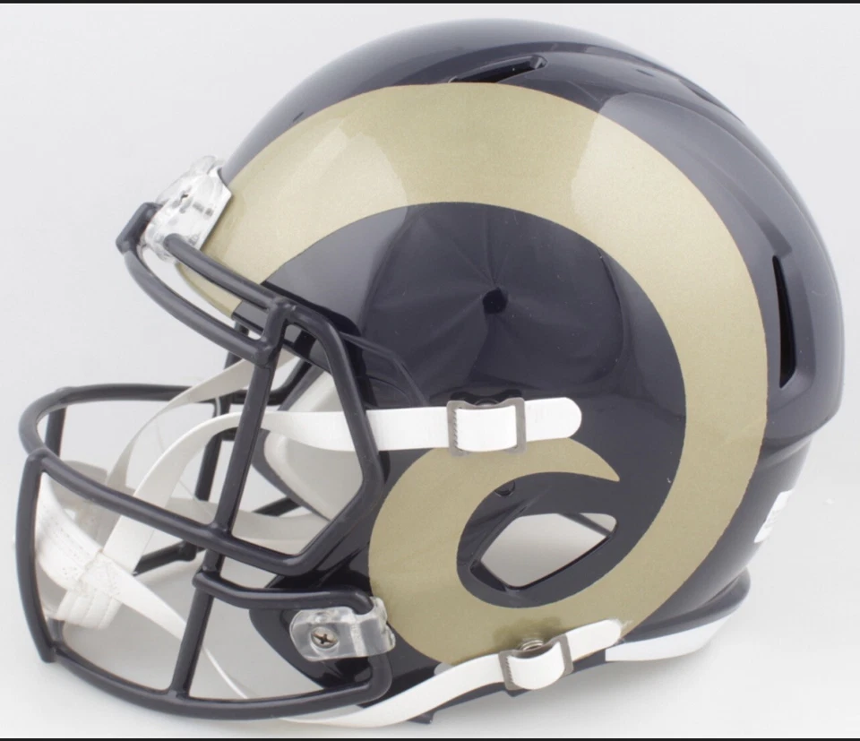 Casco Aqib Talib autografiado firmado tamaño completo (RADTKE) LA Rams JSA Foto 4 de 4