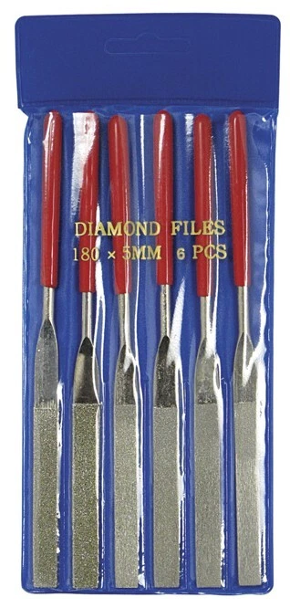 Sona Enterprises 6pc Flat Diamond File Set 7" Length - 74330DF - Image 3 of 3